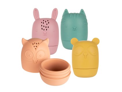 canpol babies sada silikonovych hracek do vany 4 ks