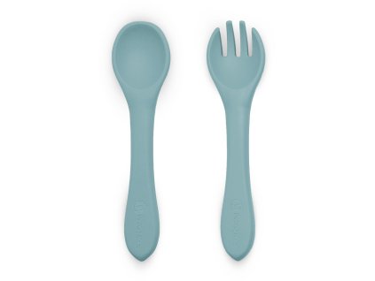 Petite Mars Příbor silikonový Take&Match Frosted Sky 6m+