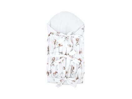 Eko dětská zavinovačka bavlna Medvídek zahradník +kokosová vložka