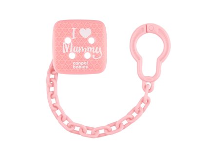 canpol babies retizek na dudlik i love mummy ruzovy (2)
