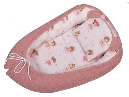 duetbaby kokon boucla rozowy