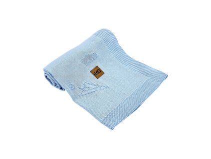 bambusova pletena deka letters beige