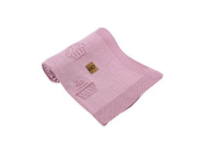 bambusova pletena deka muffins lilac