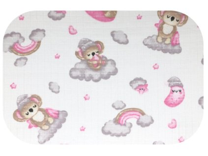 Danpol bavlněná plena 70x80cm -Koala růžová