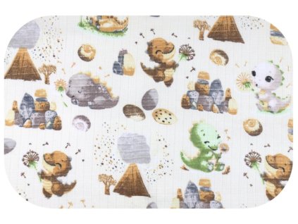 Danpol bavlněná plena 70x80cm -Dino green