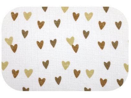 Danpol bavlněná plena 70x80cm -Srdíčka