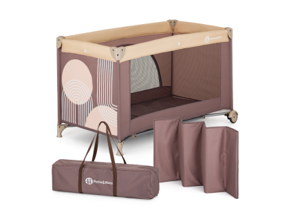 Petite Mars Postýlka cestovní Nyja Elegant Dreamlines Mocha