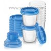 Philips AVENT VIA zásobníky 180 ml 0m+, 10 ks transparent SCF618/10