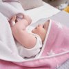 Ceba Baby dětská froté osuška 100/100cm růžová hvězda