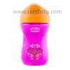 CHICCO Hrneček Chicco Snadný s hubičkou 266 ml, růžovooranžový 12m+