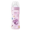 CHICCO Láhev kojenecká WB LOVE silikon 250 ml dívka 2m+