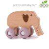 Bo Jungle Dřevěná hračka B-WOODY Elephant Pastel Pink