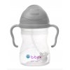 b.box Hrneček s brčkem 240ml -Šedý