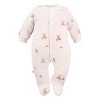 Eevi overal Hearts&Bears ze 100% bavlny -ecru