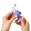 Babyono Dudlík silikonový na krmení Flower violet 6m+