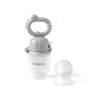 Babyono Dudlík silikonový na krmení Dino grey 6m+