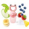 Babyono Dudlík silikonový na krmení Frog pink 6m+