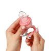 Babyono Dudlík silikonový na krmení Frog pink 6m+