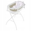 My Baby skládací vanička s teploměrem -béžová + bílý stojan