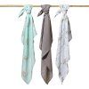 Babyono Pleny bambusové 3 ks Blue-grey, 70x70 cm
