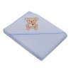 Duetbaby froté osuška 100/100cm modrá - Medvídek