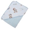 Eko Bavlněná osuška medvídek pilot - modrá