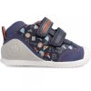 Biomecanics dětské botičky chlapecké - potisk modré