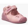 Biomecanics dětské botičky dívčí - růžové s přezkou