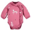 Eevi body Dogs&Spots ze 100% bavlny -tmavě růžové