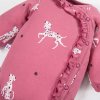 Eevi body Dogs&Spots ze 100% bavlny -tmavě růžové