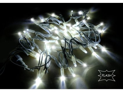 1329 1 string lite flash studena biela biely kabel 12m 180led 3x60 230v 15w