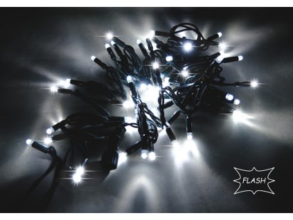 1590 1 string lite flash studena biela cierny kabel 24m 360led 6x60 230v 30w
