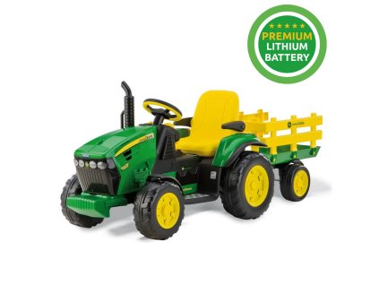 PegPerego John Deere Ground Force traktor s vlekem Lithium 330W