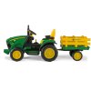 Elektrický traktor s vlečkou John Deere Ground Force 12V zelená profil