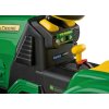 Elektrický traktor s vlečkou John Deere Ground Force 12V zelená radio