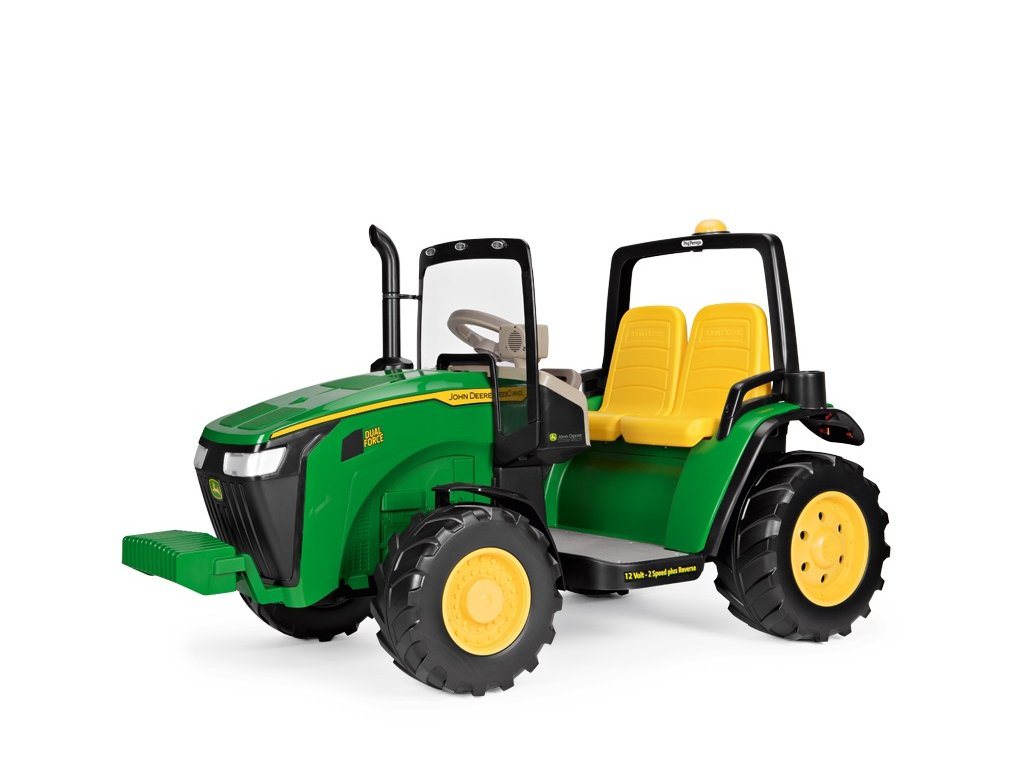 dvojmestny detsky traktor peg perego dual force pohlad lavy pred