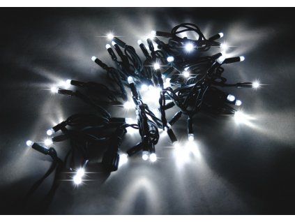 String Lite studená biela/čierny kábel 12m 180LED(3x60) 230V 15W