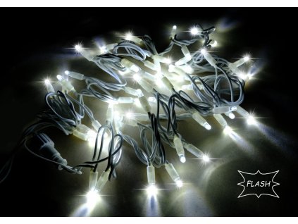 String Lite Flash studená biela/biely kábel 24m 360LED(6x60) 230V 30W