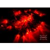 String Lite Flash červená/červený kábel 12m 180LED(3x60) 230V 15W