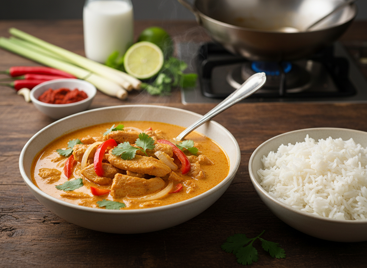 RECEPT | Spicy Coconut and Lemongrass Chicken Curry
