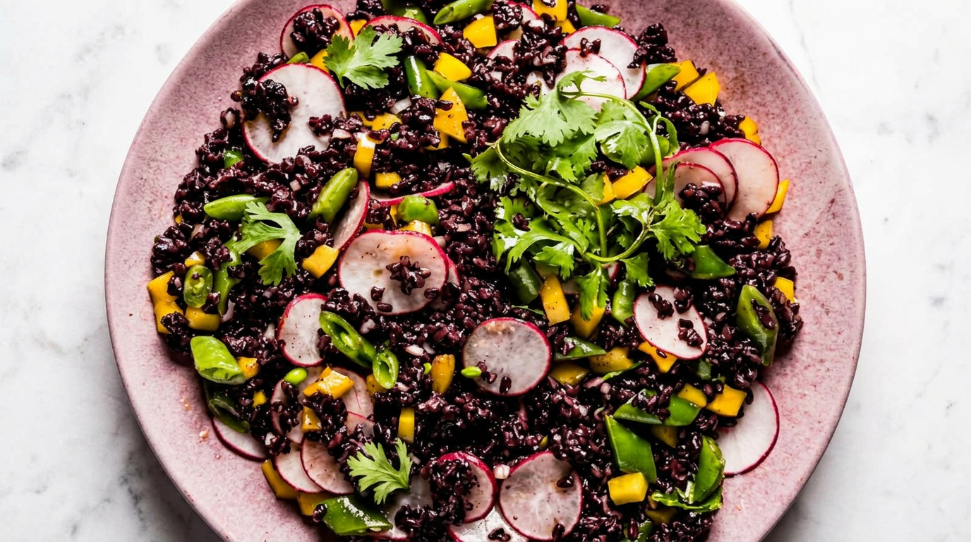RECEPT | Černý Rýžový Salát (Forbidden Rice Salad)