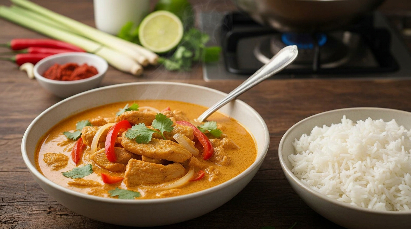 RECEPT | Spicy Coconut and Lemongrass Chicken Curry