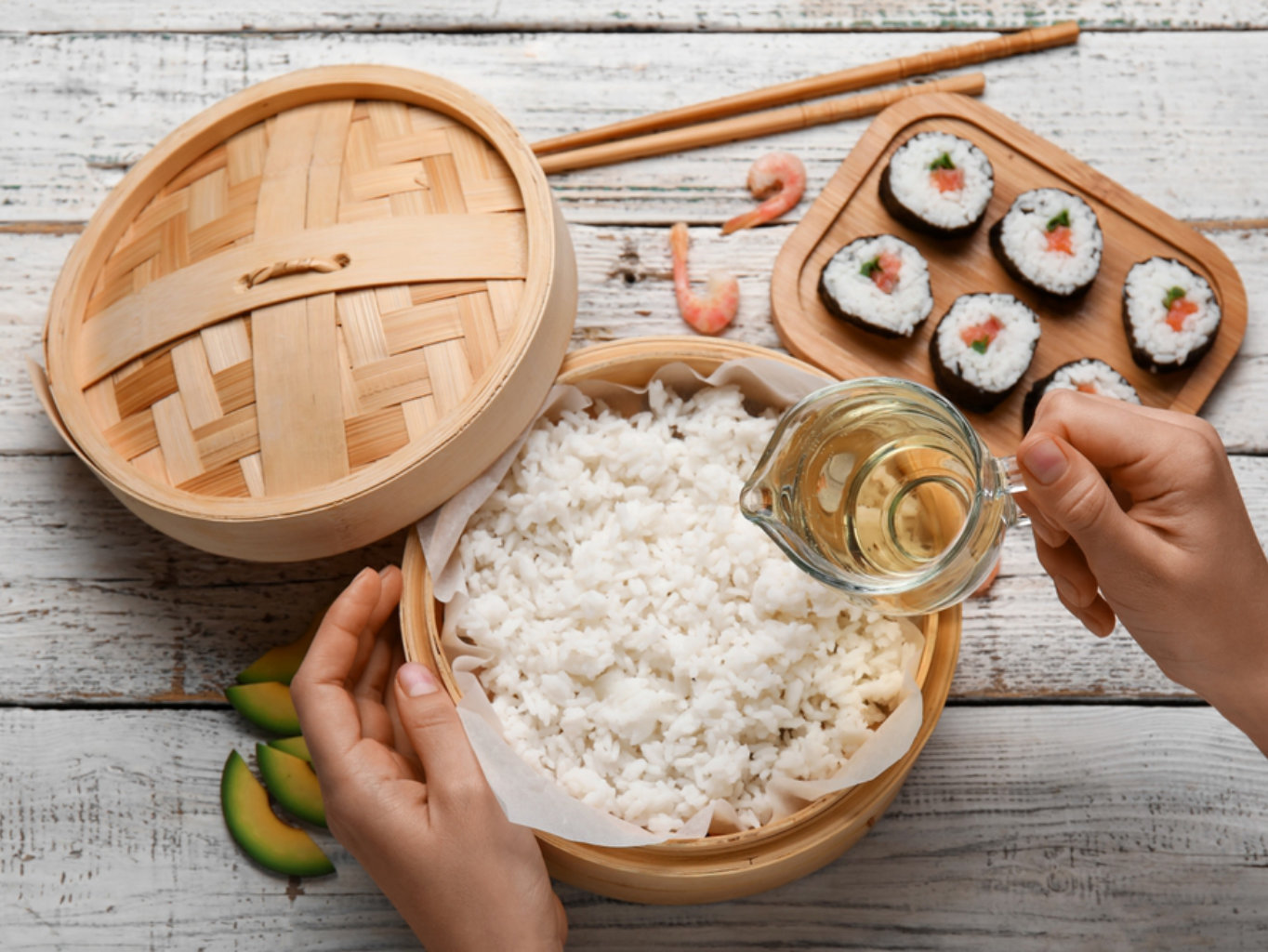 Jak správně uvařit  a dochutit rýži na Sushi