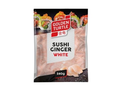 Bílý zázvor na Sushi