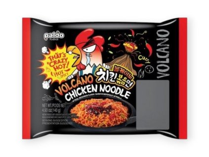 Instantní nudle s kuřecí příchutí Volcano - extra pálivé 140g