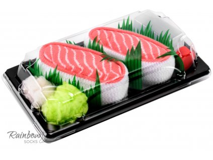 Stylové ponožky Sushi Box (Salmon)