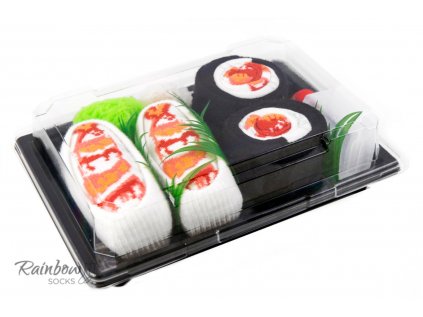 Stylové ponožky Sushi Box (Shrimp, Shrimp)