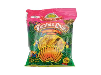 Chipsy ze sladkých tropických banánů 85g