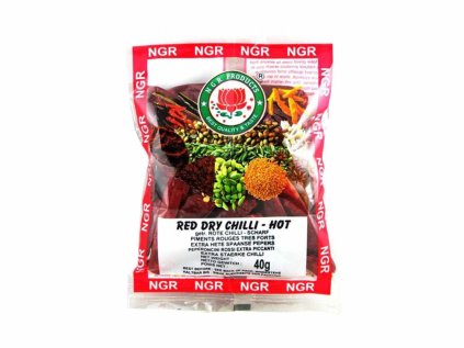 Sušené červené chilli papričky - celé
