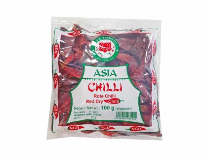 Sušené červené chilli papričky - celé